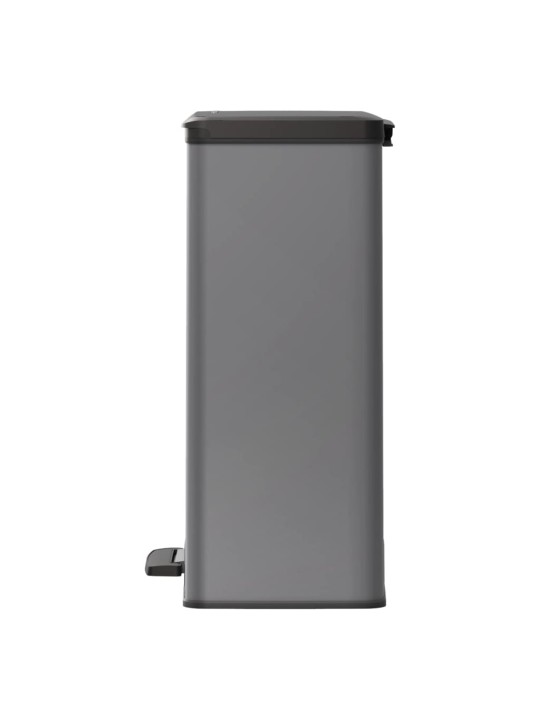 Curver Dviguba šiukšliadėžė su pedalu Deco, šalta pilka, 26l+26l