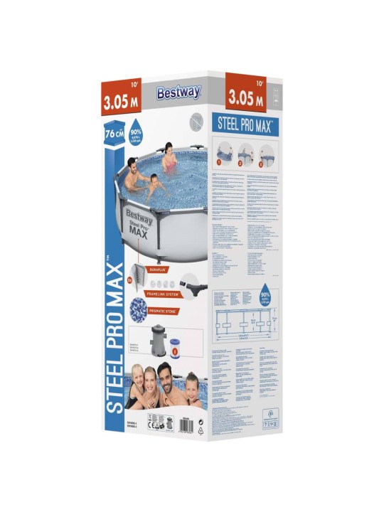 Bestway Steel Pro MAX Baseino rinkinys, 305x76cm