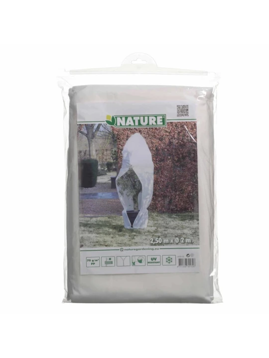 Nature Uždangalas augalams su užtrauktuku, baltas, 2,5x2x2m, 70g/m²