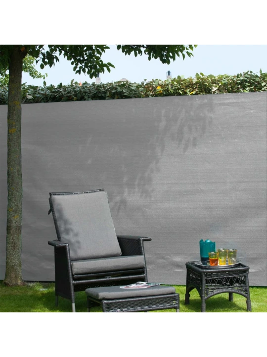 Nature Nepermatoma sodo tvora, pilkos spalvos, 1x3m, PE