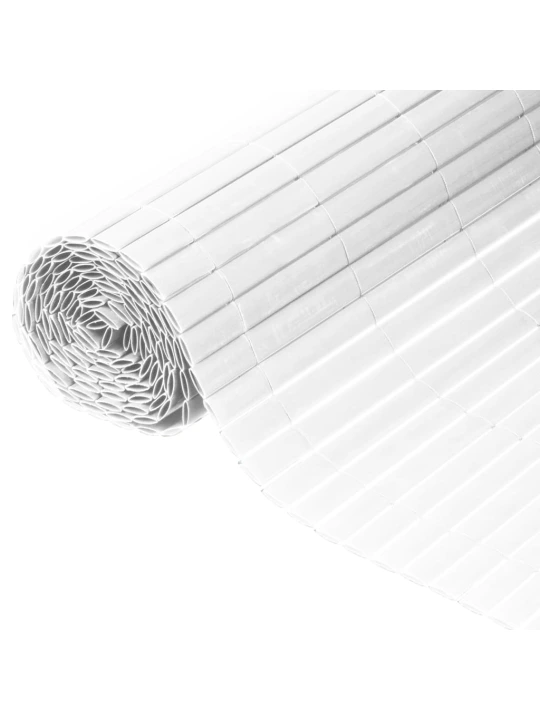 Nature Dvipusė sodo pertvara, baltos spalvos, 1,5x3m, PVC