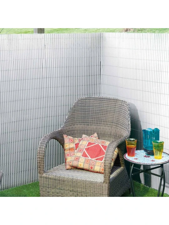 Nature Dvipusė sodo pertvara, baltos spalvos, 1,5x3m, PVC