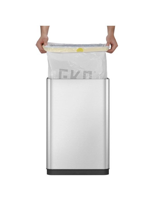 EKO Šiukšliadėžė su jutikliu Mirage X, matinės sidabrinės spalvos, 80l