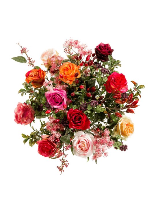 Emerald Dirbtinė puokštė Flame Roses
