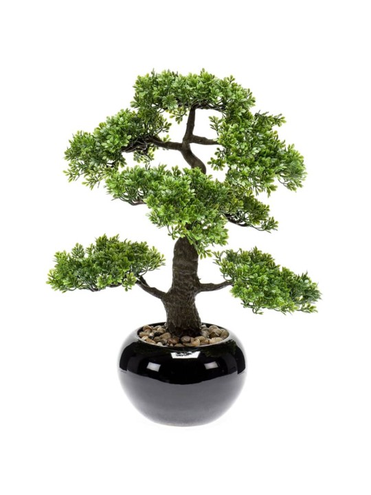 Emerald Dirbtinis fikusas, mini bonsai medis, žalias, 47cm, 420006