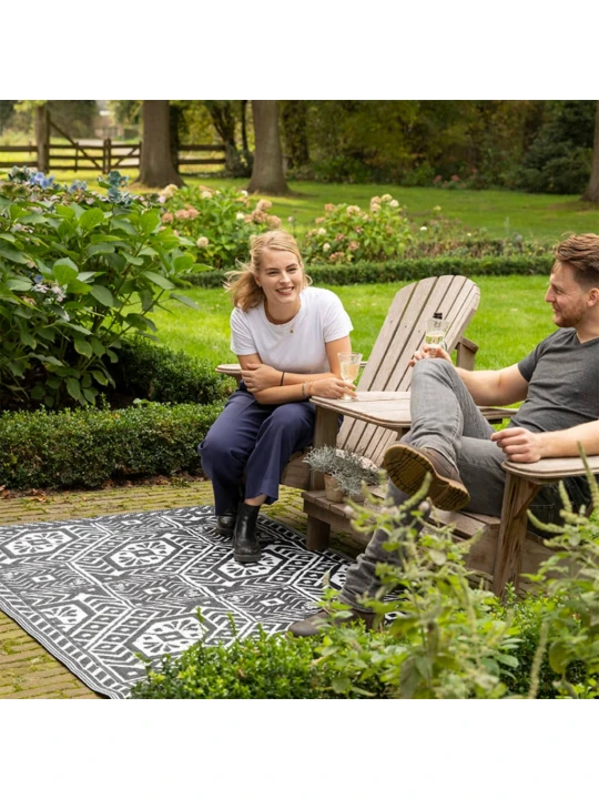 Esschert Design Lauko kilimas, 182x122cm, su deimantų raštais