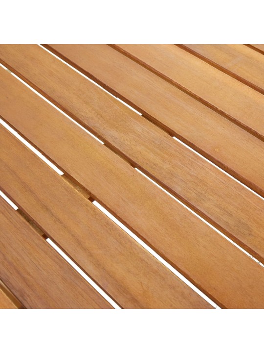 Sodo stalas, 140x80x74cm, akacijos medienos masyvas