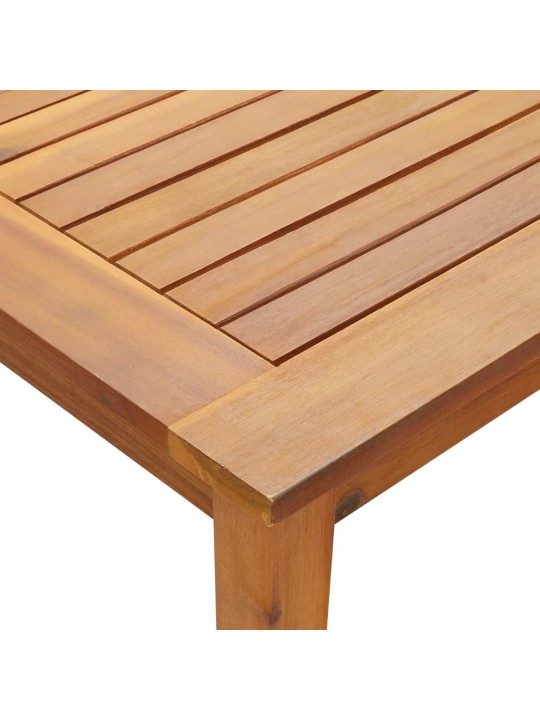 Sodo stalas, 140x80x74cm, akacijos medienos masyvas