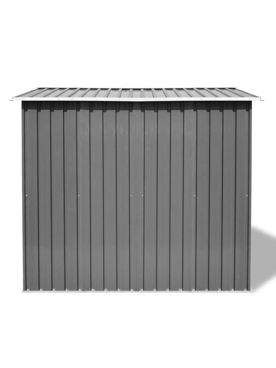 Sodo sandėliukas, pilkas, metalas, 257x205x178 cm