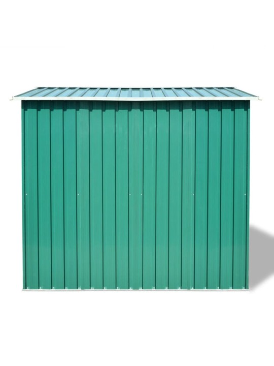 Sodo sandėliukas, žalias, metalas, 257x205x178 cm