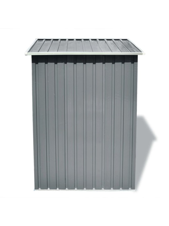 Sodo sandėliukas, pilkas, metalas, 204x132x186 cm