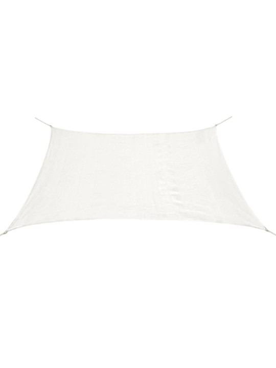 Tentas nuo saulės, baltas, 3,6x3,6 m, HDPE, kvadrato formos