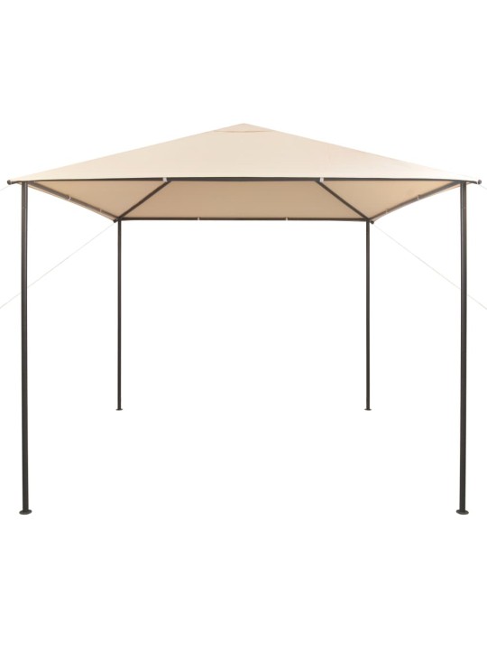 Pavėsinė, 3x3m, plienas, smėlio spalva