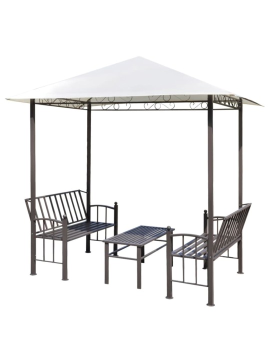 Sodo paviljonas su staliuku ir suoliukais, 2,5x1,5x2,4m