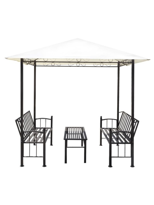 Sodo paviljonas su staliuku ir suoliukais, 2,5x1,5x2,4m