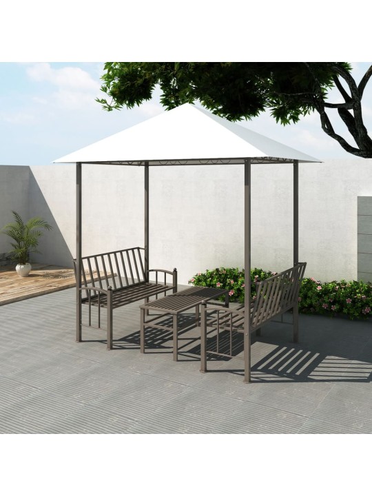 Sodo paviljonas su staliuku ir suoliukais, 2,5x1,5x2,4m