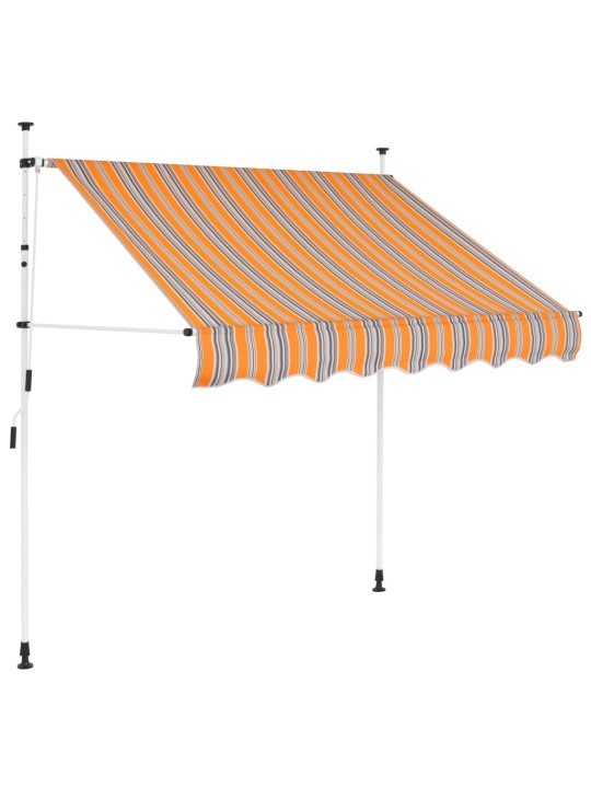 Rankiniu būdu ištraukiama markizė, geltoni/mėlyni dryžiai, 200cm