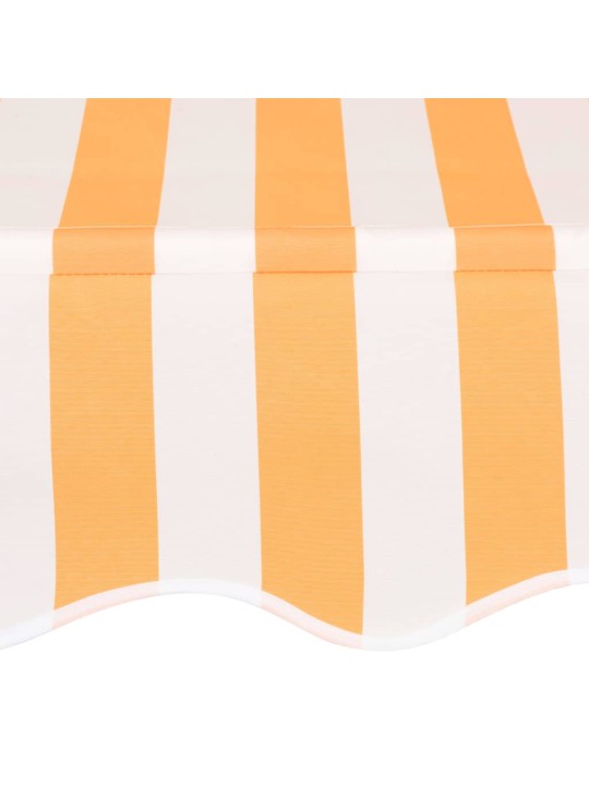 Rankiniu būdu ištraukiama markizė, oranžiniai/balti dryžiai, 300cm