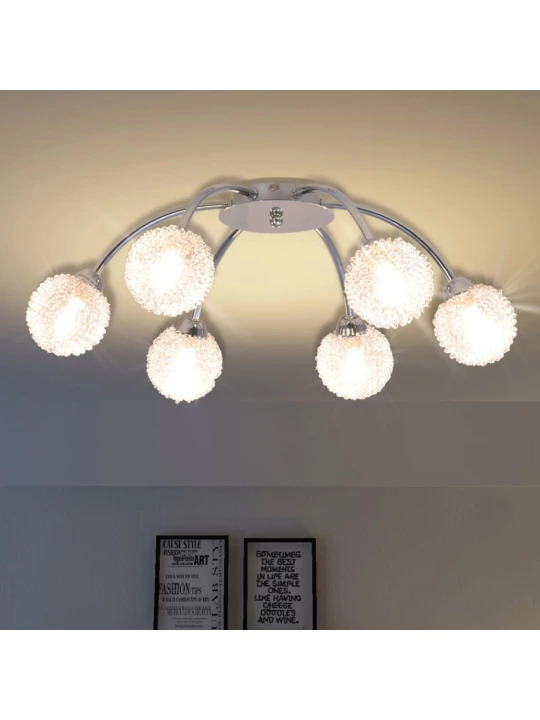 Lubų šviestuvas su 6 LED lemputėmis G9, 240 W