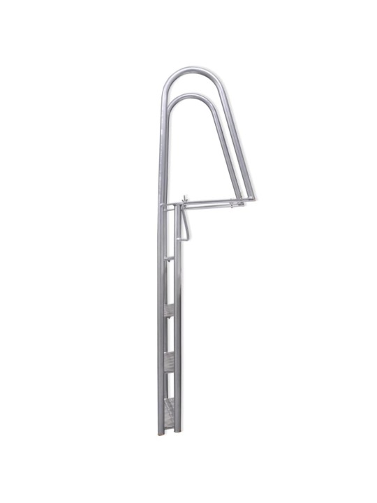 Prieplaukos / baseino kopėčios, 4 laiptelių, aliuminis, 167 cm