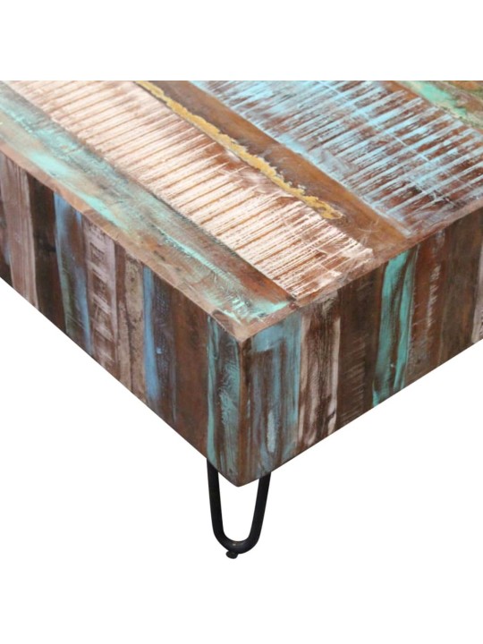 Kavos staliukas, perdirbtos medienos masyvas, 100x50x38 cm