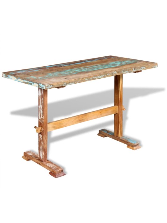Valgomojo stalas, perdirbtos medienos masyvas, 120x58x78 cm