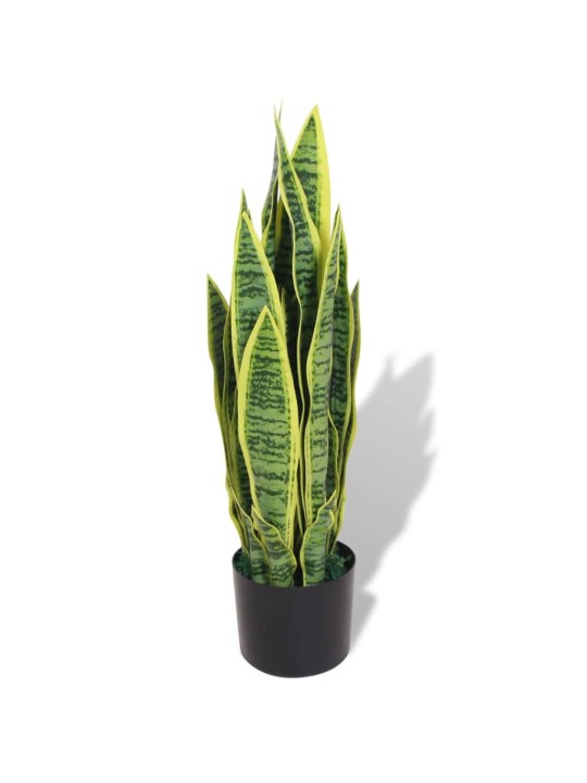 Dirbtinė Sansevjera su vazonu, 65 cm, žalia