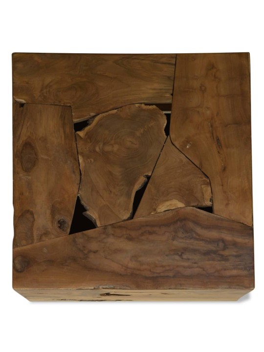 Kavos staliukas, 50x50x35cm, tikmedis, rudas