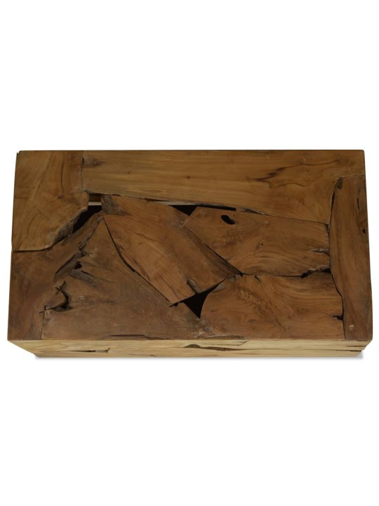 Kavos staliukas, 90x50x30cm, rudas, tikmedis