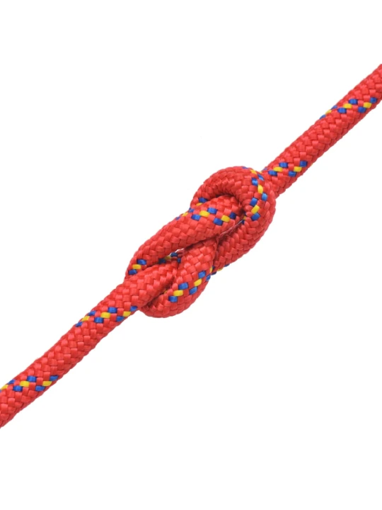 Jūrinė virvė, polipropilenas, 14mm, 50m, raudona