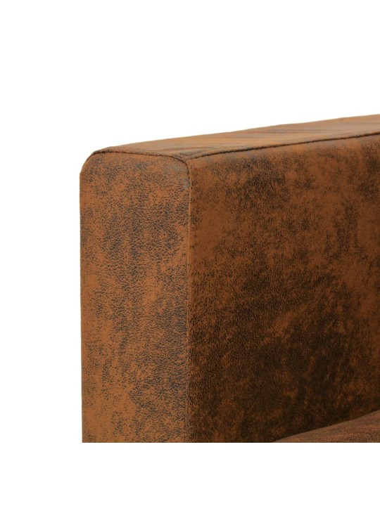 Trivietė sofa, 191x73x82cm, dirbtinė zomšos oda