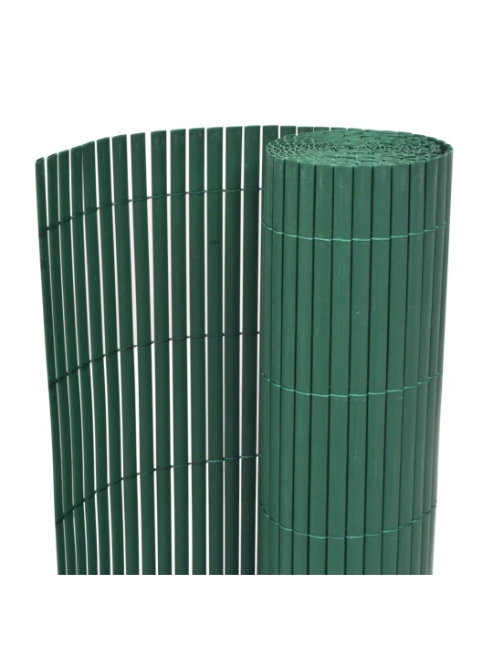 Dvipusė sodo tvora, žalia, 90x300cm, PVC