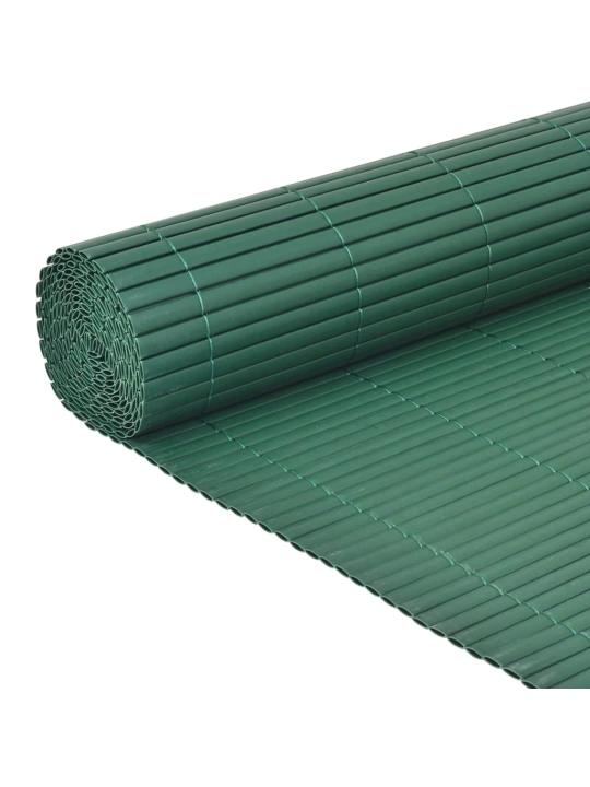 Dvipusė sodo tvora, žalia, 90x300cm, PVC