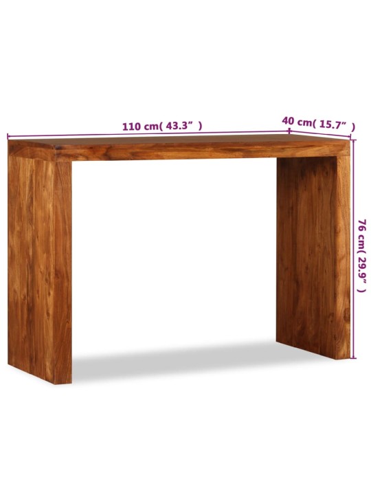 Konsolinis staliukas, 110x40x76cm, medienos masyvas