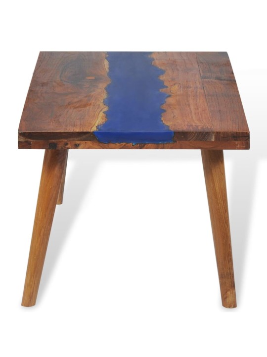 Kavos staliukas, tikmedis ir derva, 100x50x40cm