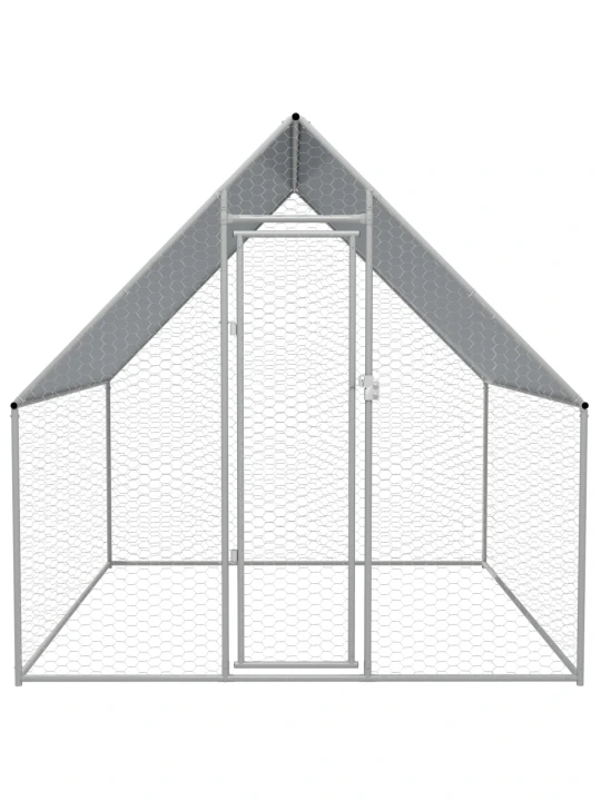 Lauko narvas viščiukams, cinkuotas plienas, 2x2x1,92 m