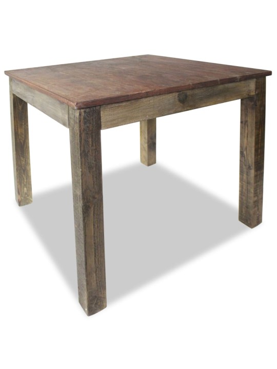 Valgomojo stalas, masyvi perdirbta mediena, 82x80x76cm