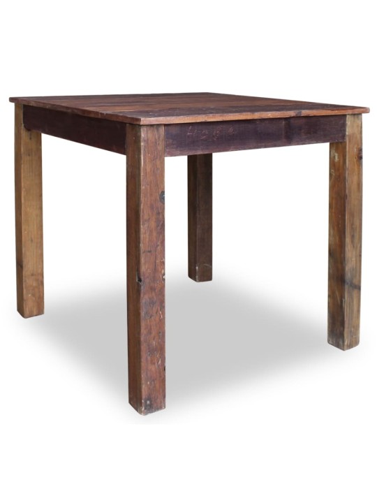 Valgomojo stalas, masyvi perdirbta mediena, 82x80x76cm