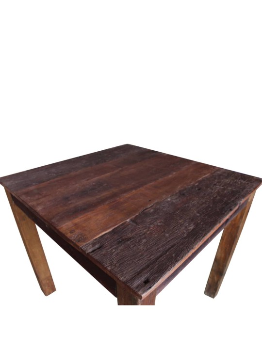 Valgomojo stalas, masyvi perdirbta mediena, 82x80x76cm