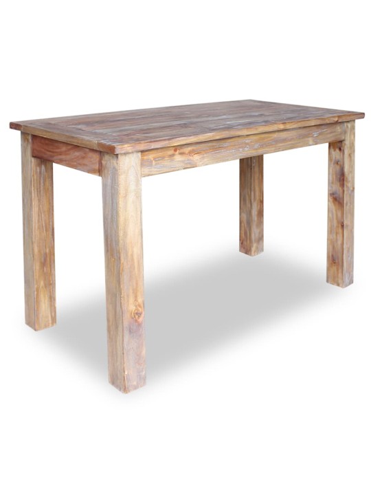 Valgomojo stalas, masyvi perdirbta mediena, 120x60x77cm