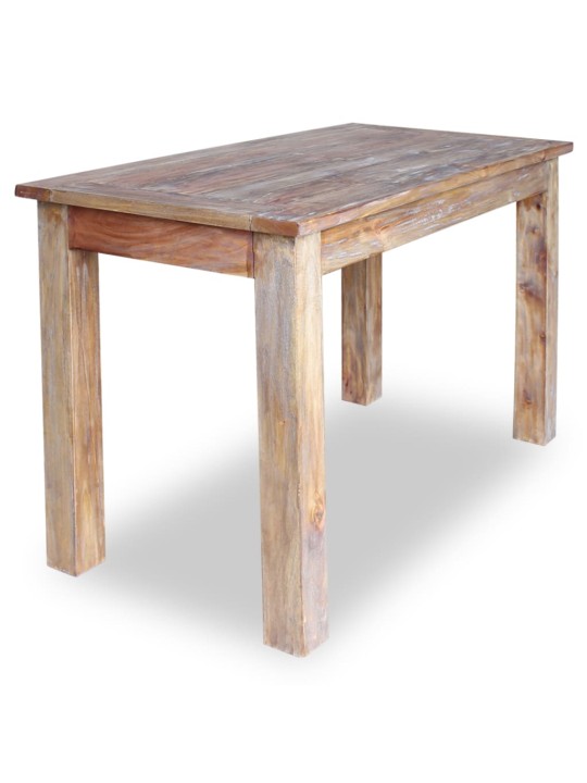Valgomojo stalas, masyvi perdirbta mediena, 120x60x77cm