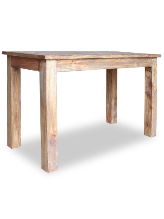 Valgomojo stalas, masyvi perdirbta mediena, 120x60x77cm