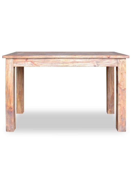 Valgomojo stalas, masyvi perdirbta mediena, 120x60x77cm
