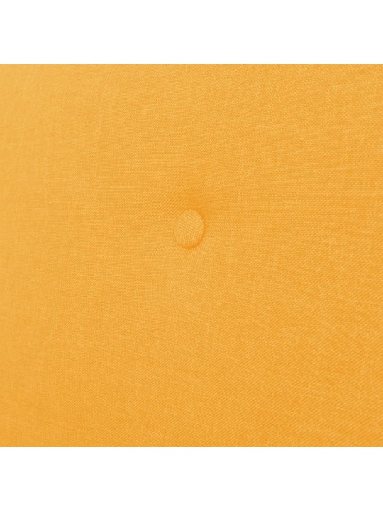 Trivietė sofa, geltonos spalvos, audinys