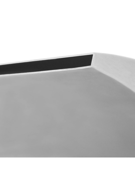 Baseino fontanas, nerūdijantis plienas, 30x9x26cm, sidabrinis