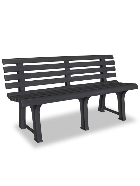 Sodo suoliukas, 145,5cm, plastikas, antracito spalva