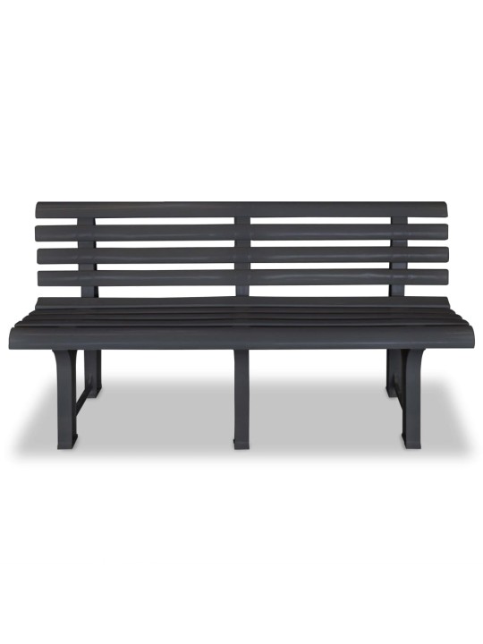 Sodo suoliukas, 145,5cm, plastikas, antracito spalva