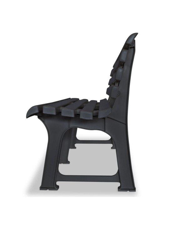 Sodo suoliukas, 145,5cm, plastikas, antracito spalva
