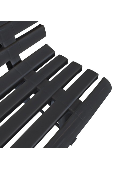 Sodo suoliukas, 145,5cm, plastikas, antracito spalva