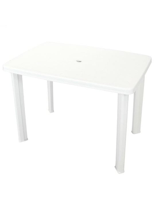 Sodo stalas, baltas, 101x68x72cm, plastikas